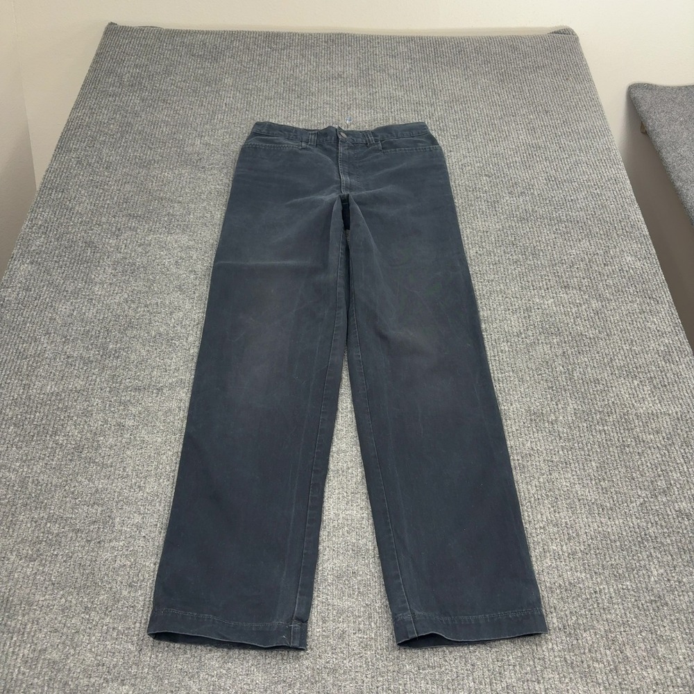 Vintage Versace Jeans Couture Pants Mens 31 Black Cotton Straight Leg Luxury